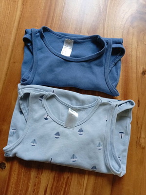 Set of 2 H&M sleeveless bodysuits for 1 1/2 - 2 years 92 cm like new