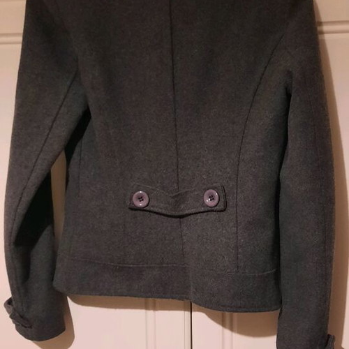 Anthracite women's coat like new, wool texture, size Small
