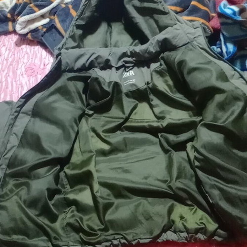 Zara forest green jacket size 13-14 like new for kids and teens