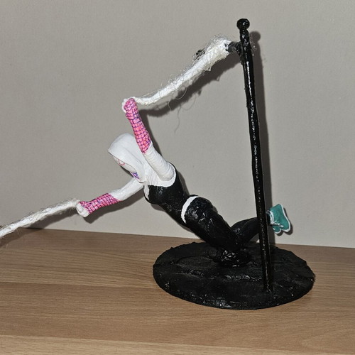 Handmade Spidergirl figurine for home decoration