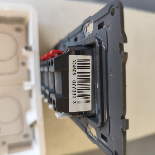 Legrand outdoor wall case with 4 relay toggle switches like new