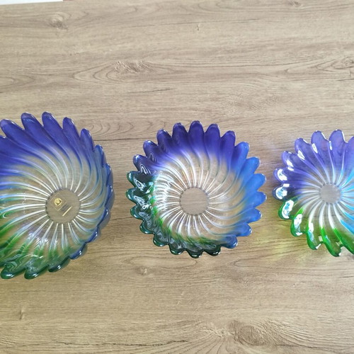 Walther Glas Collection Siebenstern vintage glass set of 3