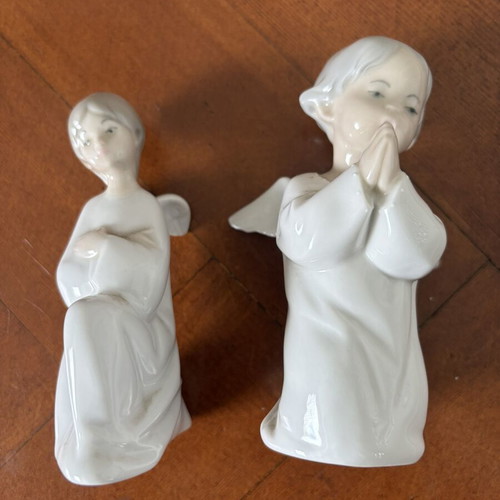 Lladro figurines, set of 2, 13 cm height