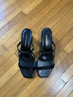 Sandals new, size 37, black