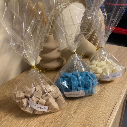 Wax melts new, pack of 50 pieces with scents and colors