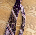 Tseklejis Vintage 70s Woven Pure Silk Tie, excellent condition