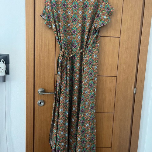 Viscose dress multicolored new, French brand size L