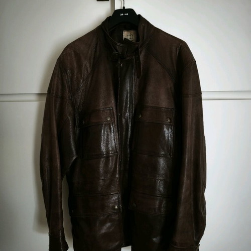Authentic Corty Bennett leather jacket like new, brown, size large