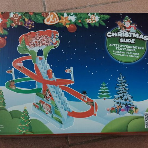 Christmas slide toy with batteries