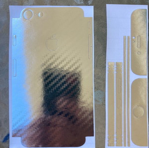 IPhone 7 (4.7) Silver αυτοκόλλητο πλήρης προστασία μπροστά και πίσω