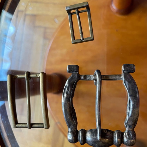 Italian buckles like new, set of 3 pieces