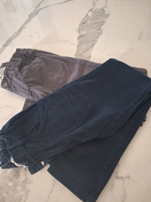 Παντελόνια παιδικά H&M σαν καινούργια, σετ 2, γκρι και μπλε, 8-10 ετών