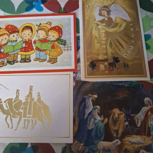 Christmas greeting cards and envelopes set of 58 pieces