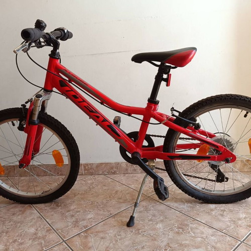 Ideal Strobe 20" children's mountain bike with aluminum frame, red, helmet included