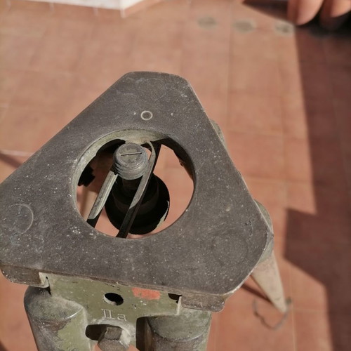 Carl Zeiss Iena Levelling Instrument used with wooden case and tripod