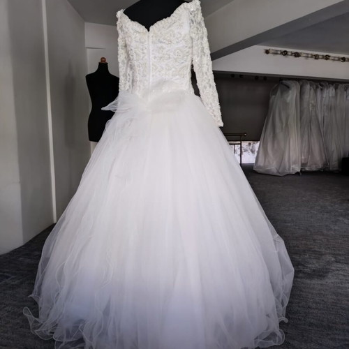 Vintage wedding dress like new, white, size 36