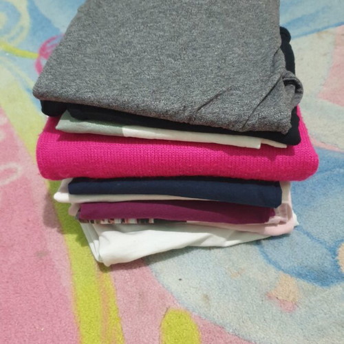 Long-sleeve shirts for girls used, pack of 10, size 8 years