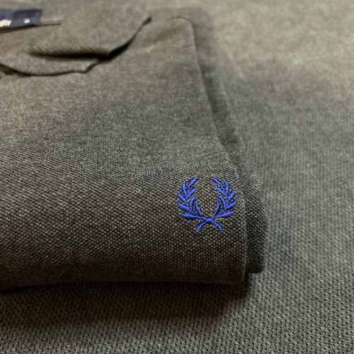 Fred Perry men's short-sleeve charcoal polo like new
