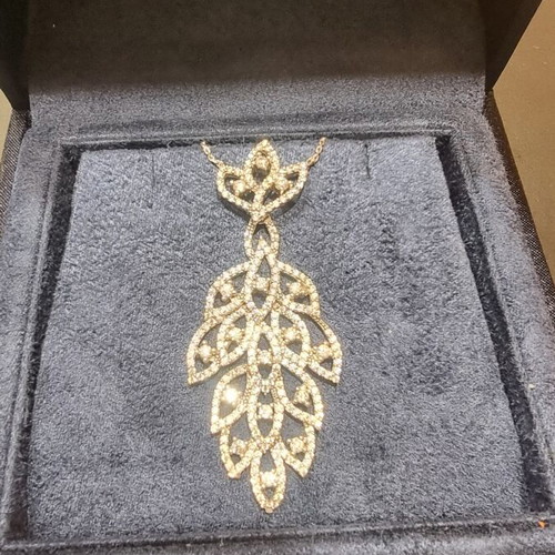 Silver 925 necklace with zircon stones