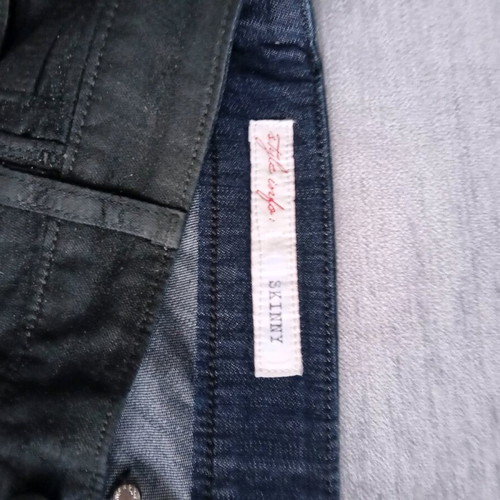 Cycle black denim pants with blue details like new, size M