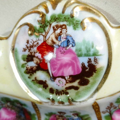 Large porcelain ashtray NTC Japan from the 1950s
