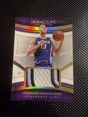 Georgios Papagiannis Panini Immaculate 2016-17 patch card like new