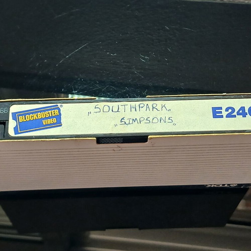 Southpark Simpsons VHS used, animated series