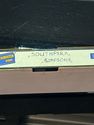 Southpark Simpsons VHS used, animated series