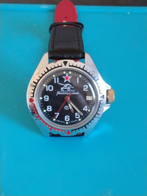 Boctok Komandirskie wristwatch like new, silver