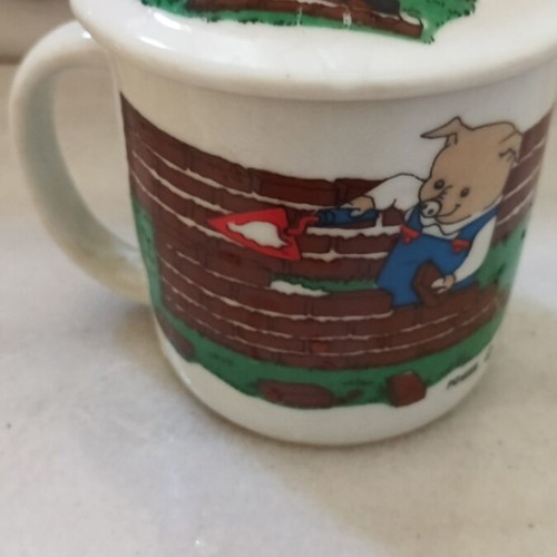 Power 1992 Mug with Lid The Three Little Pigs new