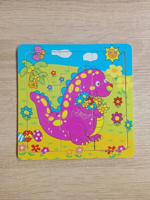 Wooden preschool puzzle 9 pieces like new