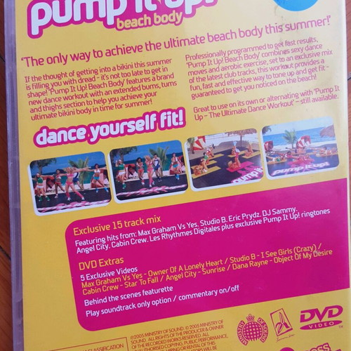 Pump It Up Beach Body DVD like new