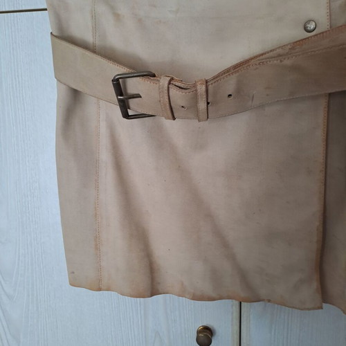 Miu Miu leather skirt beige size M like new