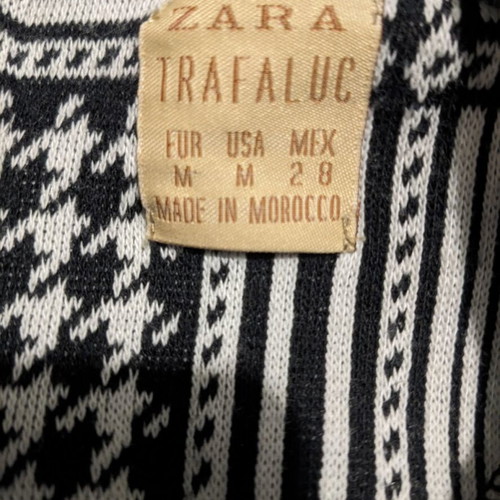 Zara playsuit like new, size M, black and white