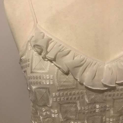 Bershka mini dress with adjustable straps, new, white-ivory, size S