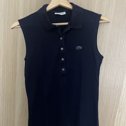 Lacoste women's polo shirt size 36 slim fit like new, blue