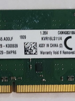 4GB DDR3L 1600 SODIMM RAM used 1.35V