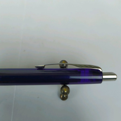 Parker Frontier pen used, dark blue purple color