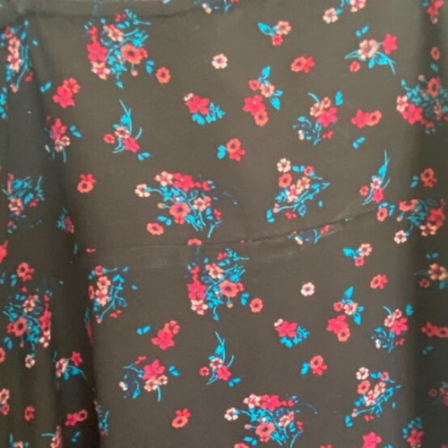 Vans floral dress like new, black with multicolor flowers, size S