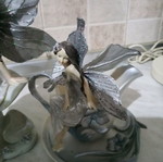 Two decorative fairies used, set