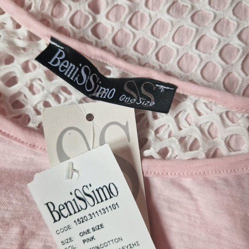 Benissimo blouse new, pink, one size