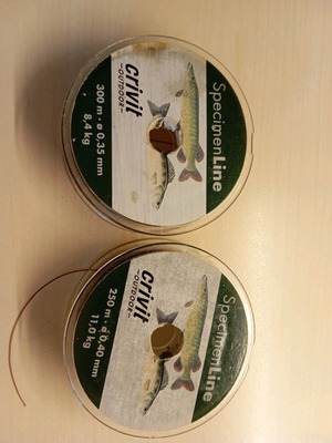 Fishing lines new, 2 spools