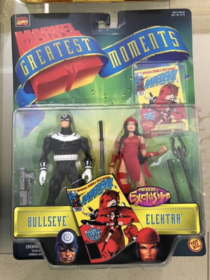 Bullseye και Elektra Marvel Greatest Moments φιγούρες 2-pack μεταχειρισμένο