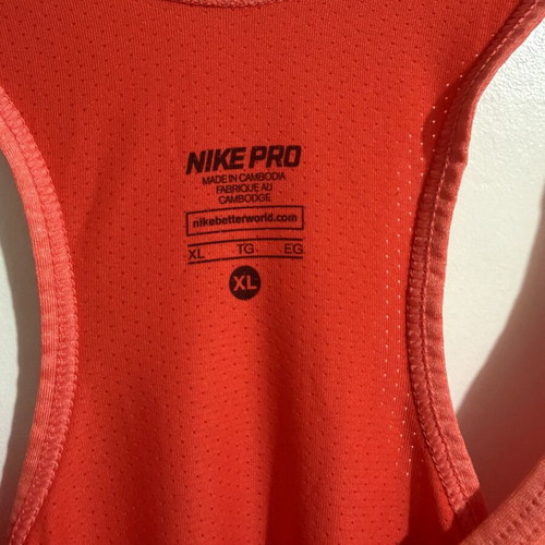 Nike top like new, orange, size XL