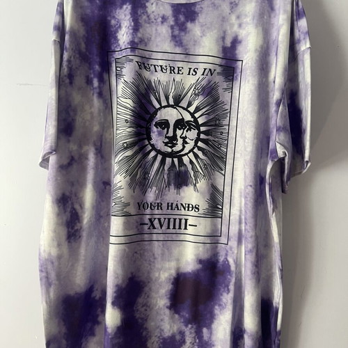 Shein women's T-shirt with purple print, XL