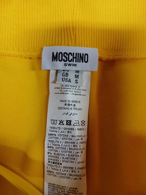 Moschino Swim men's shorts new, yellow, size M