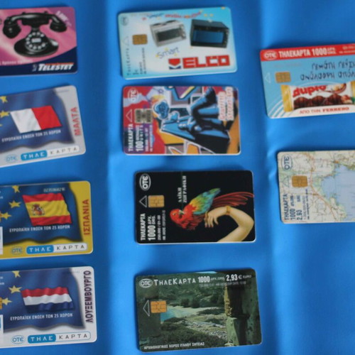 Open used phone cards, pack of 110 pieces