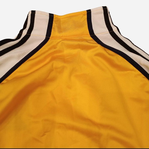 Adidas vintage track jacket used, yellow and white with removable sleeves