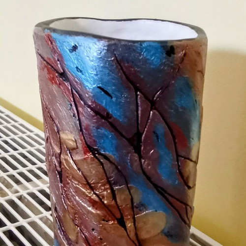 Handmade decorative vase new gypsum painted by LuAna