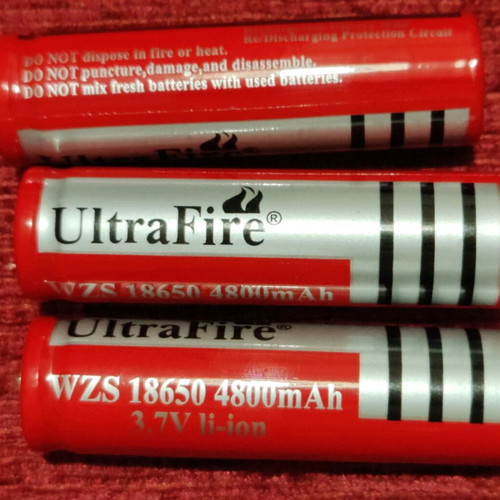 W608 20W Headlamp new with 3 UltraFire 18650 batteries